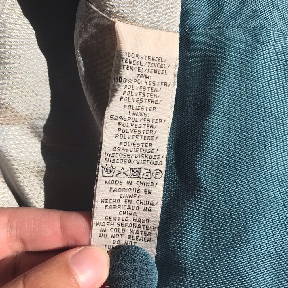 Fleur wood teal jacket